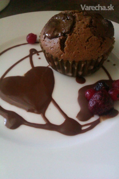 Čokoládovo-ovocné muffins (fotorecept) recept