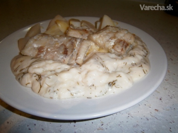 Aljašská treska s kôprovou omáčkou a zemiakmi recept
