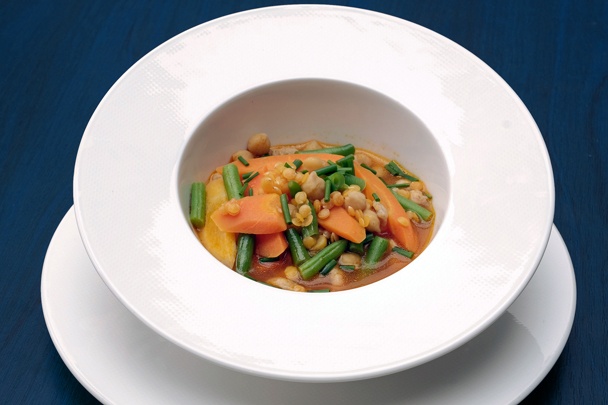 Zeleninová polievka s fazuľovými haluškami (fotorecept) recept ...