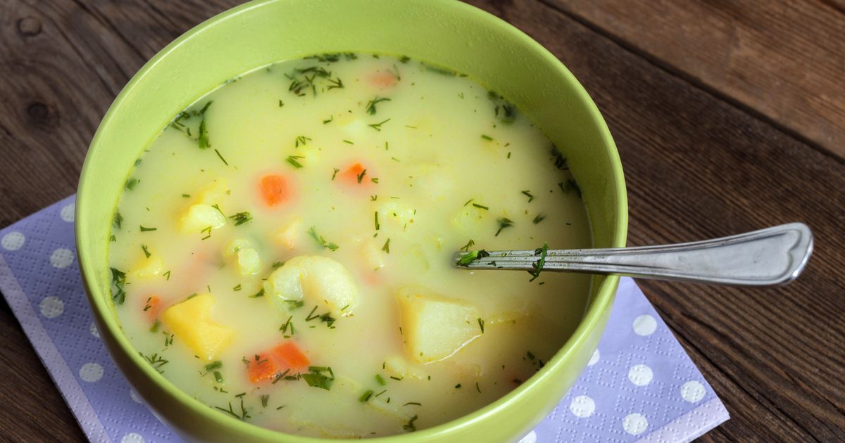 Žobrácka zemiaková polievka recept 35min.