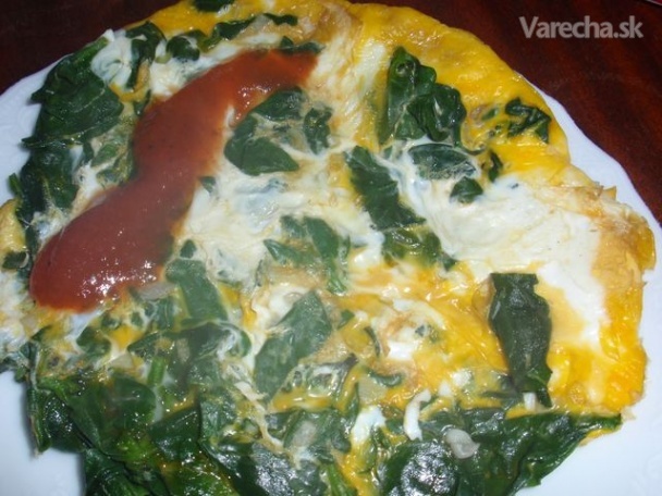 Frittata omeleta špenátová recept