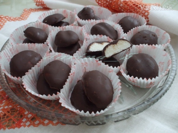 Kokosové zrná v čokoláde recept