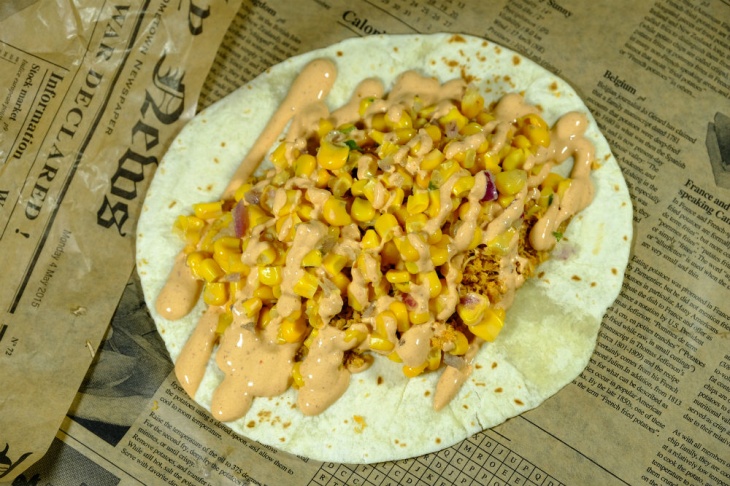 Tortillová placka s kuracinou a kukuricou recept