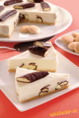 Torta s bielou čokoládou a banánmi v čokoláde NEPEČENÁ ...