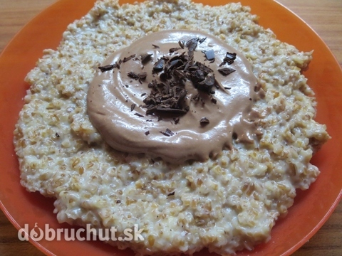 Bulgurová kaša so sezamovo-čokoládovým krémom