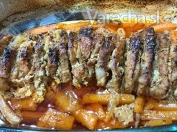 Pečené bravčové mäsko s mrkvou recept