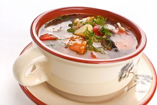 Hríbovo-zeleninová polievka