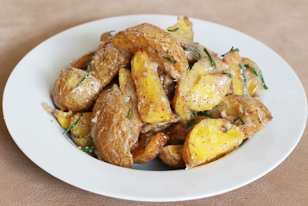 FOTORECEPT: Pečené zemiaky s omáčkou na francúzsky spôsob ...