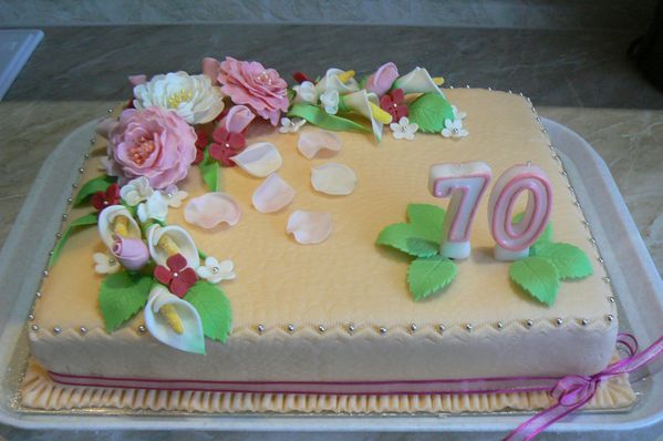 FOTORECEPT: Slávnostná narodeninová torta