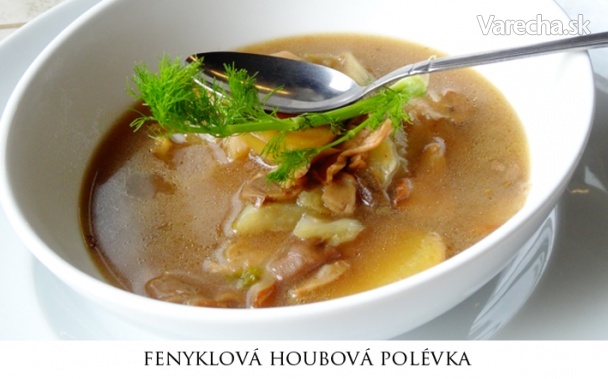 Fenyklová houbová polévka (fotorecept) recept