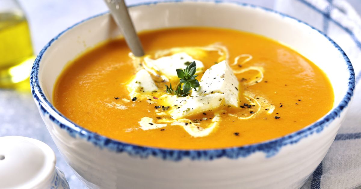 Krémová tekvicová polievka so syrom recept 65min.