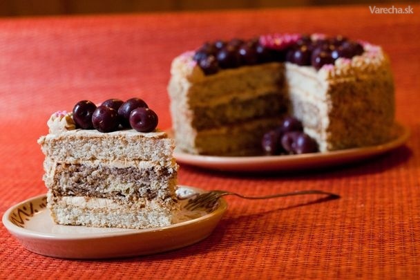 Orechovo- karamelová torta recept