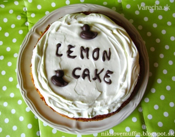 Citrónovo-tvarohový koláč bez múky recept