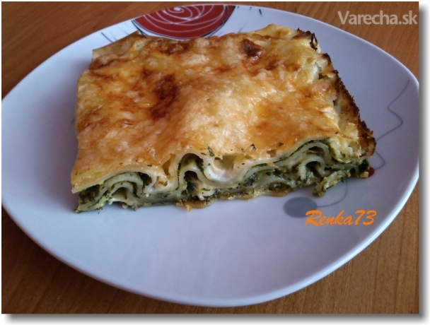 Špenátové lasagne Recepty Varecha.sk