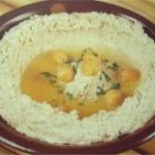 Baba ghannouj baklažánová pomazánka (indické jedlo)