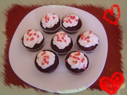 Valentínske muffiny