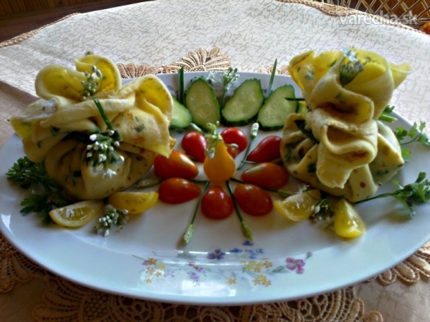 Zeleninové mešce s dubákovými toliarikmi (fotorecept) recept ...