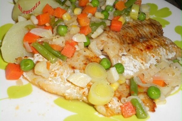Rybie filé v zelenine