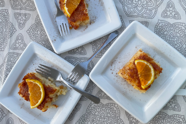 Pomarančový koláč (Portokalo pita) recept