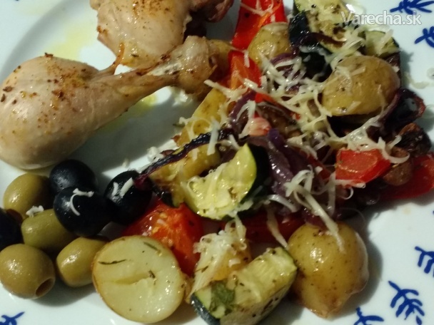 Zelenina na mediteránsky/stredomorský spôsob (videorecept) recept