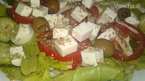 Kypriaki Horiatiki pestrý zeleninový šalát z Cypru (fotorecept) recept
