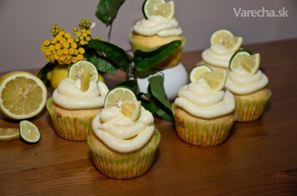 Limetkovo-citrónové cupcakes (fotorecept) recept