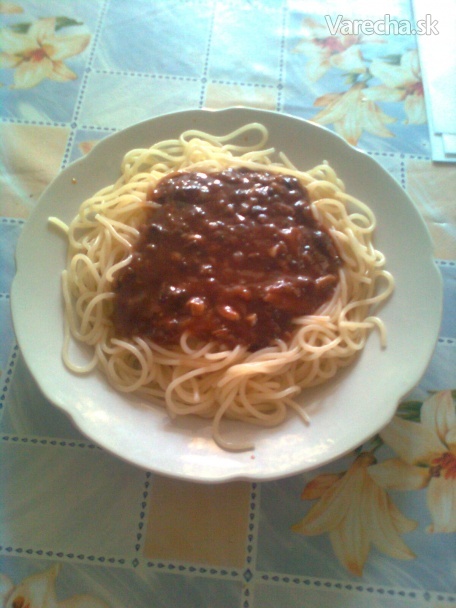 Sardinkovo-šampiňónová omáčka na špagety recept