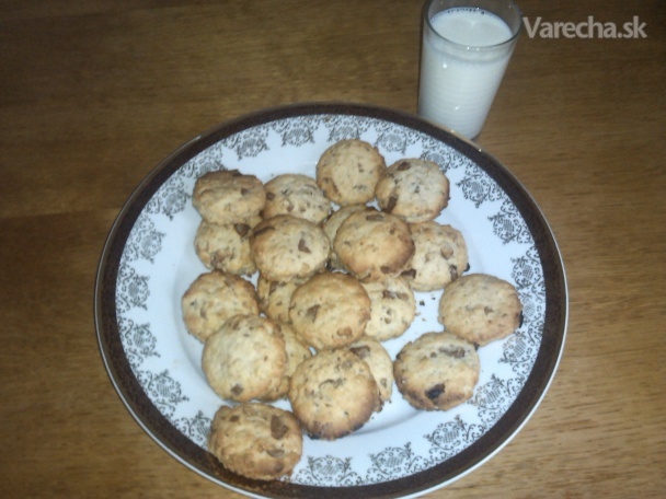 Orechovo-čokoládové cookies (sušienky) recept
