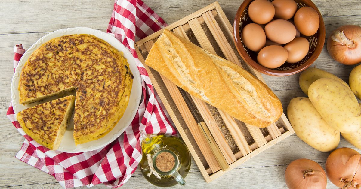 Pravá španielska omeleta recept 50min.