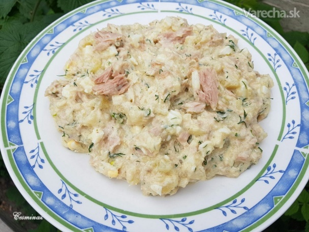 Tuniakovo-zemiakový šalát (fotorecept) recept