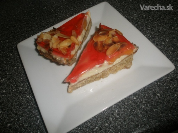 Mandľový koláč s marcipánom (fotorecept) recept