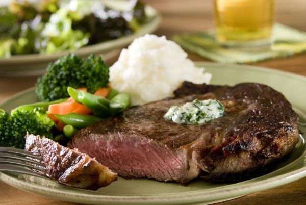 Steak so zeleninou
