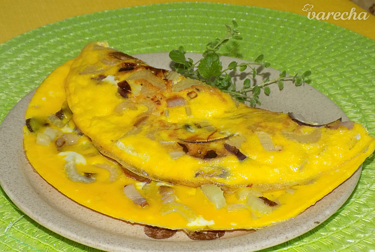 Omeleta so stonkovým zelerom recept