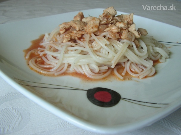 Špagety s kuracím mäsom recept