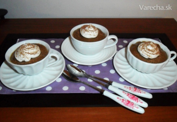 Hrnčekový kávový puding (fotorecept) recept