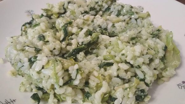 FOTORECEPT: Zelené zeleninové rizoto a polievka