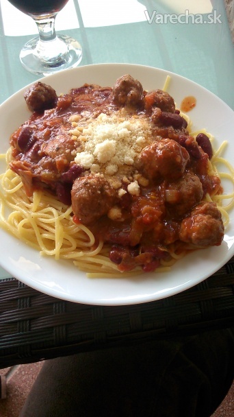 Špagety s mäsovými guľkami recept