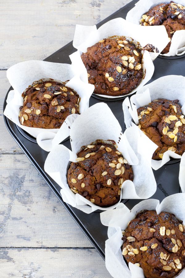 Tekvicové muffiny s čokoládou