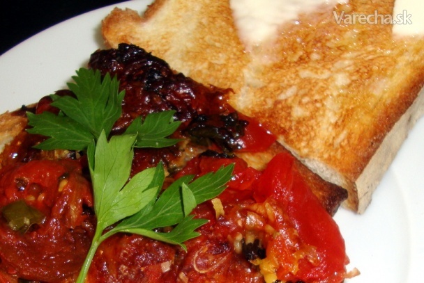 Gratinované paradajky s bazaličkou voňavou (fotorecept) recept ...