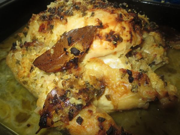 FOTORECEPT: Citrónové kura na masle