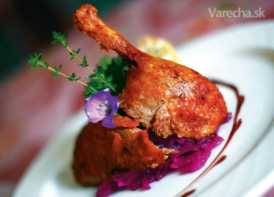 Pečená kačica s červenou kapustou recept