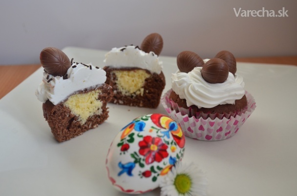 Cupcakes s tvarohovo-kokosovou plnkou (fotorecept) recept ...