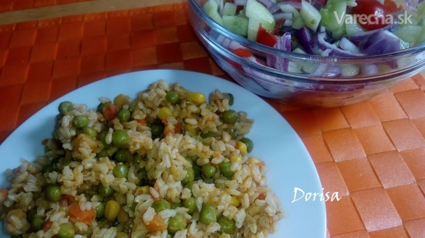 Celozrnná ryža so zeleninou recept