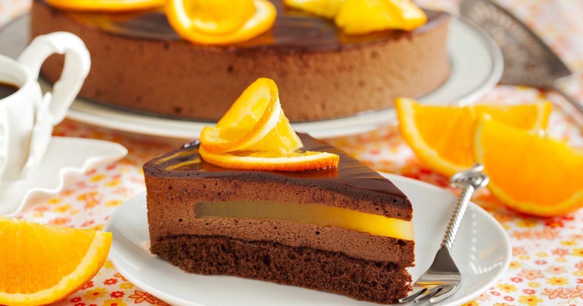 Pomarančová torta s čokoládovou penou, Fotka č. 1