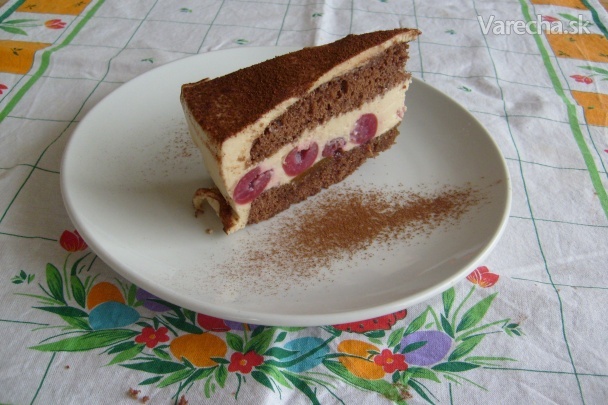 Višňová torta tiramisu fotorecept recept