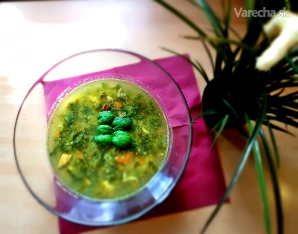 Jarná tukožrútska šťaveľová polievka so žihľavou recept
