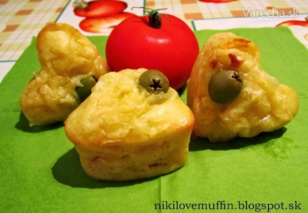 Šunkovo-syrové muffiny recept