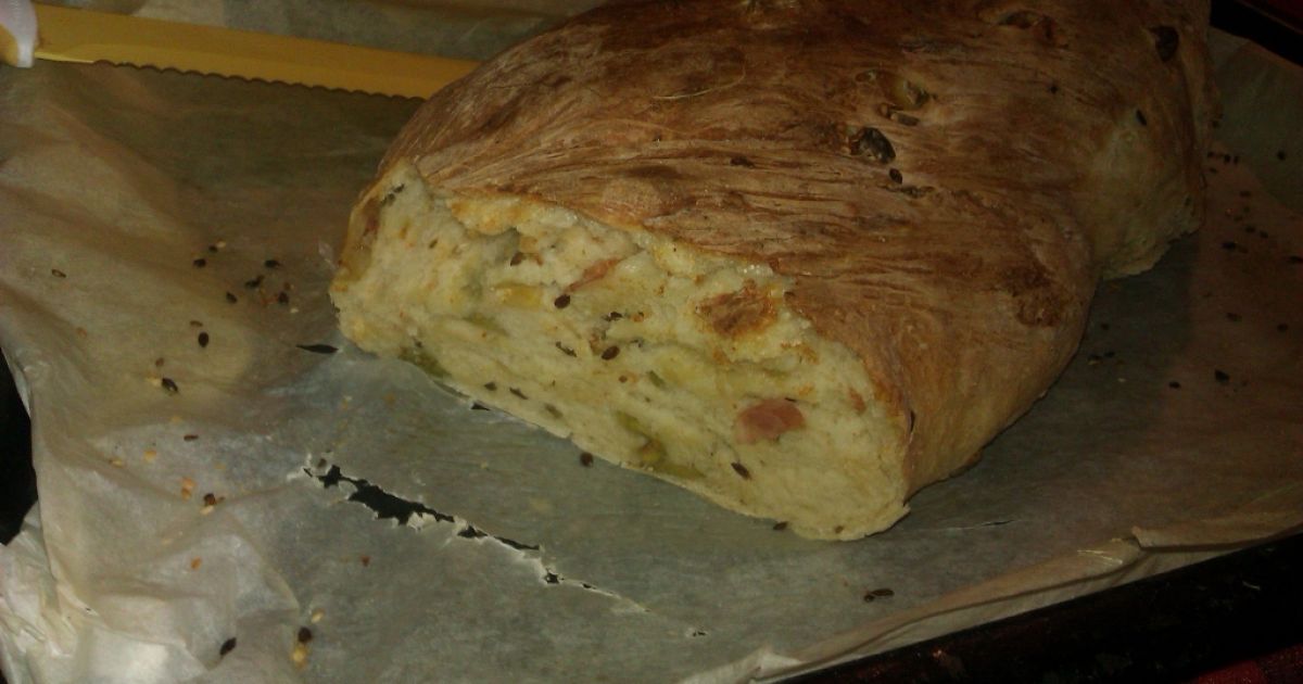 Olivový chlieb so šunkou a cibuľou, fotogaléria 4 / 4.