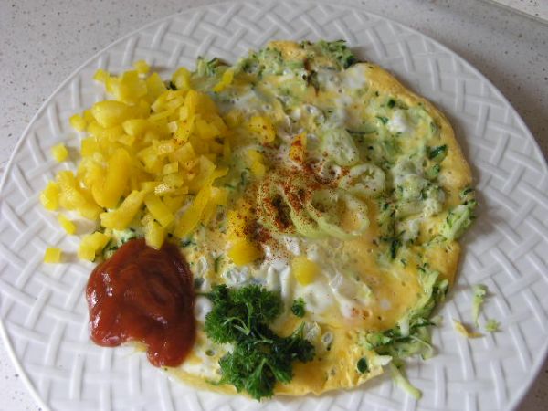 Cukinová omeleta tip na raňajky či večeru