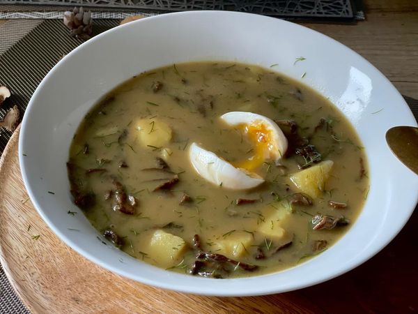Kyslá hubová polievka so zemiakmi (bez smotany), FOTORECEPT ...